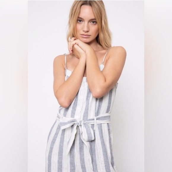 NWT Rails Harper Wide-Leg Jumpsuit Laguna Stripe - Picture 2 of 14